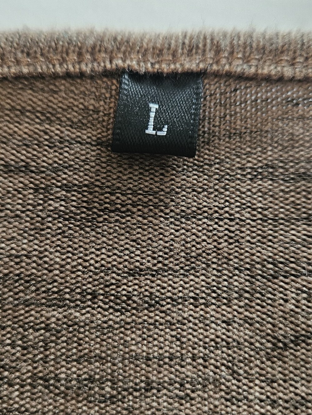 Women's Large  Open-Front Long Cardigan Sweater - Brown - Picture 3 of 6